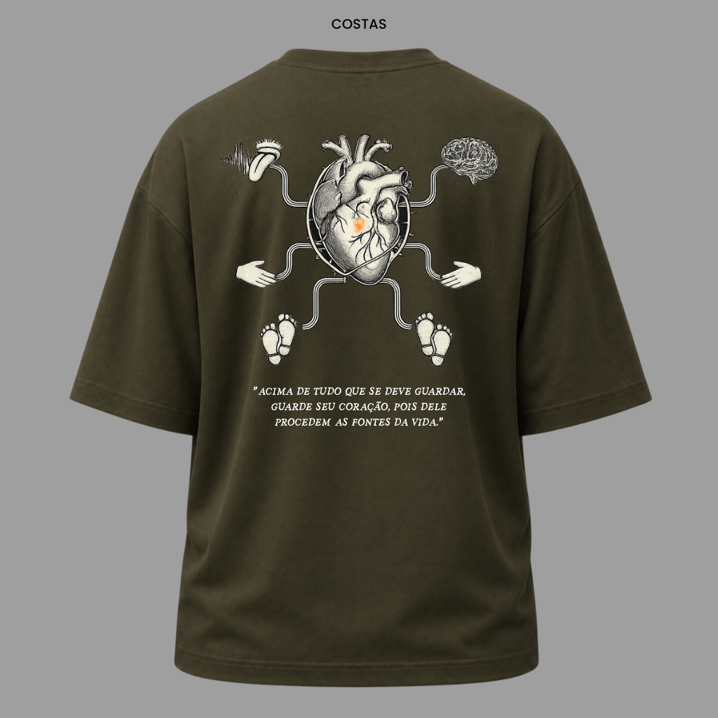 Camiseta Cristã Provérbios 4:23 | Kyrios Club