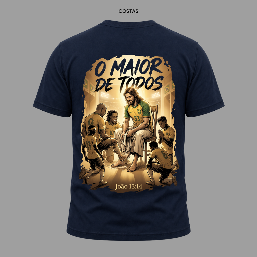 Camiseta Nação Eleita João 13:14 | Copa 2026 | Kyrios Club