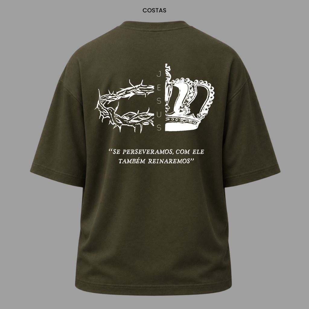 Camiseta Cristã 2 Timóteo 2:12 | Kyrios Club