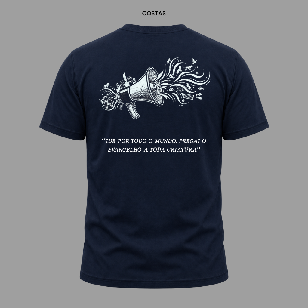 Camiseta Cristã Marcos 16:15 | Kyrios Club