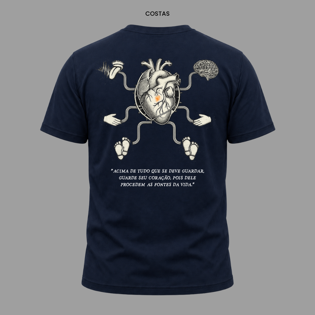 Camiseta Cristã Provérbios 4:23 | Kyrios Club