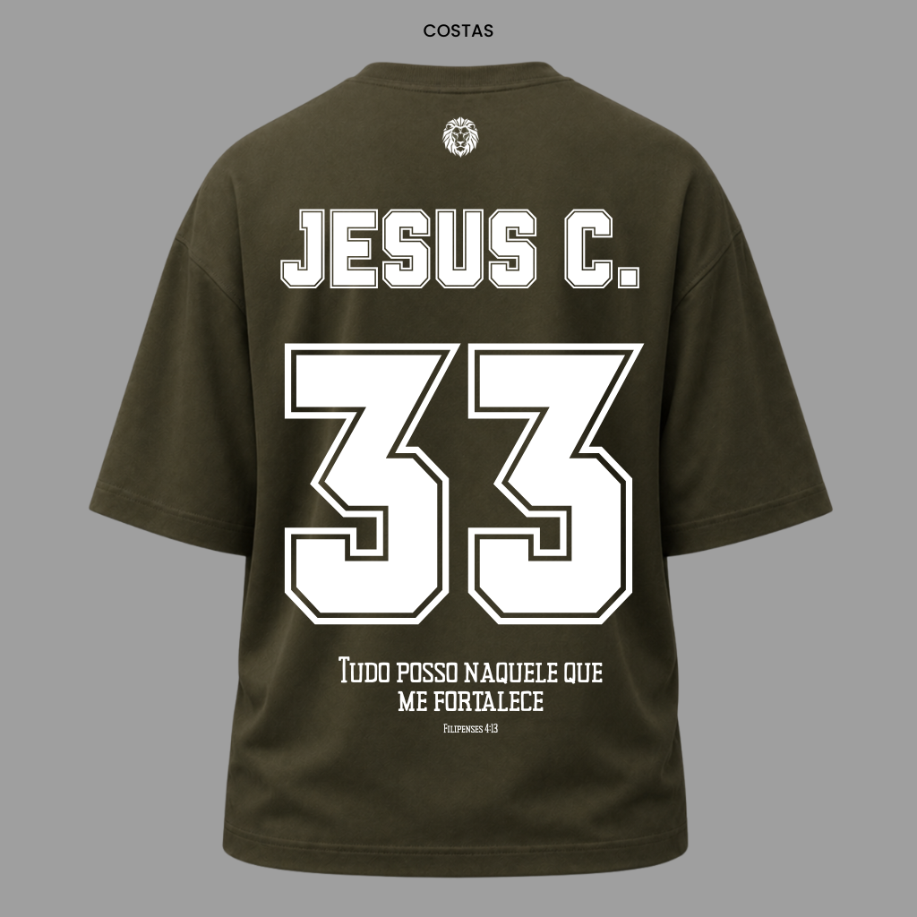 Camiseta Nação Eleita Jesus 33 | Copa 2026 | Kyrios Club