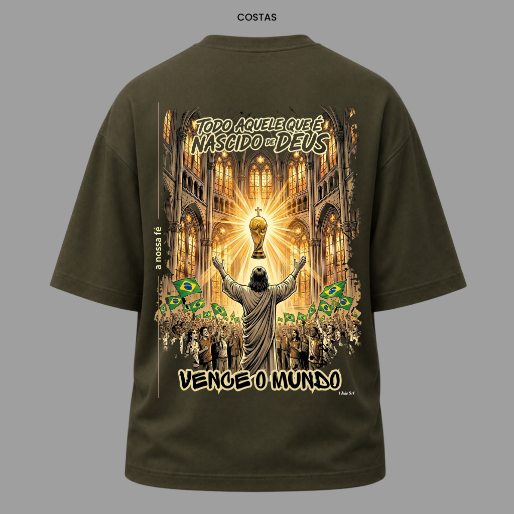 Camiseta Nação Eleita 1 João 5:4 | Copa 2026 | Kyrios Club