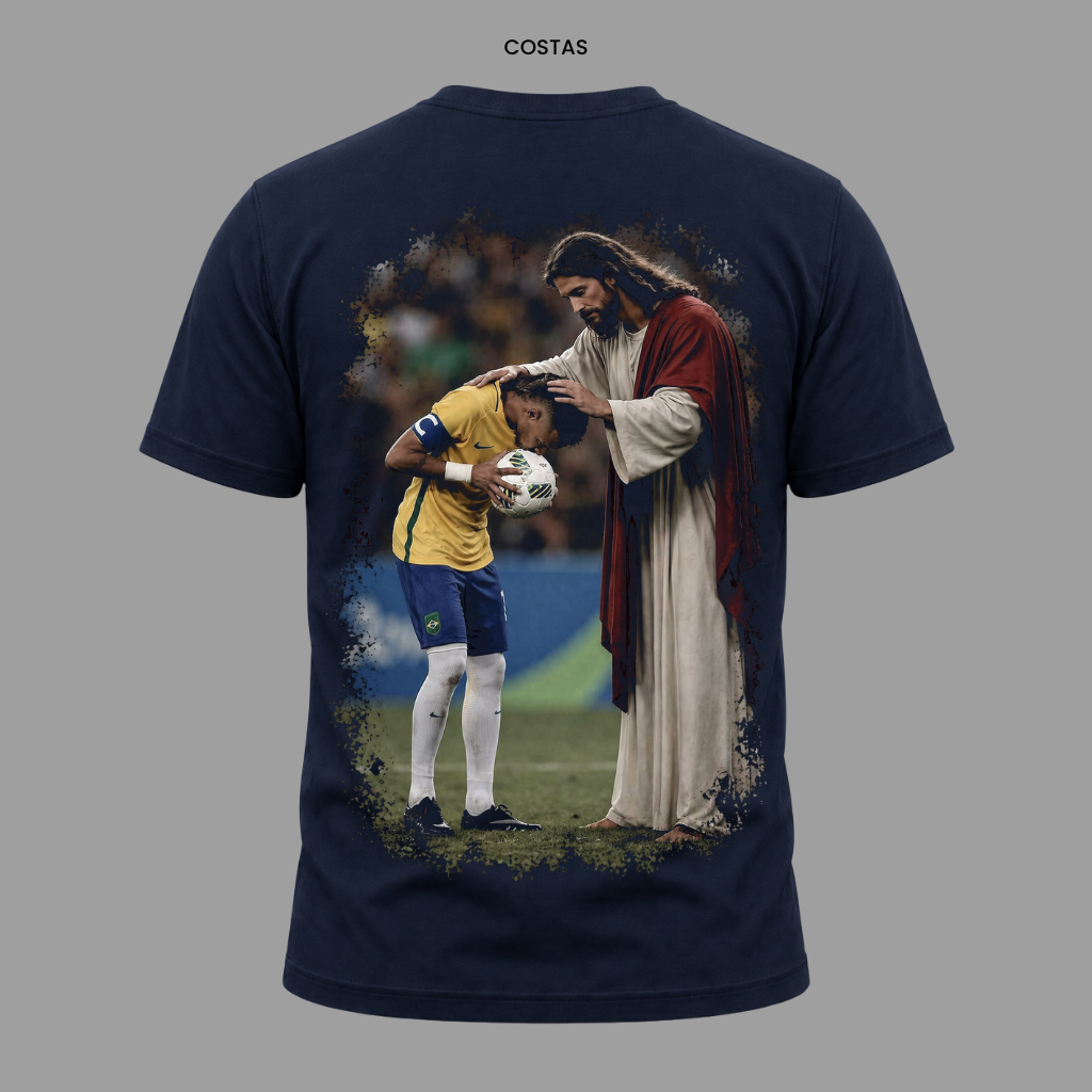 Camiseta Nação Eleita 100% Jesus | Copa 2026 | Kyrios Club