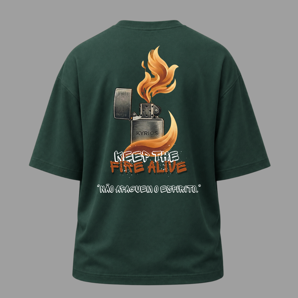 Camiseta Oversized Cristã 1 Tessalonicenses 5:19 | Kyrios Club