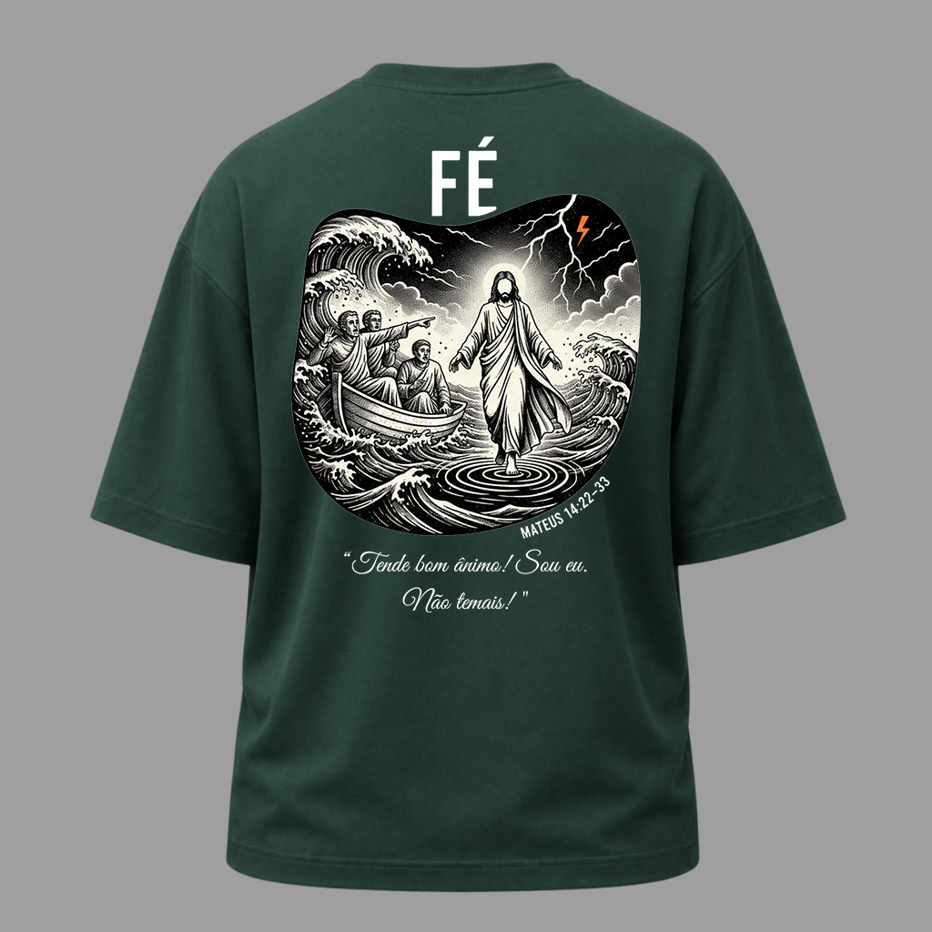 Camiseta Oversized Cristã Mateus 14:27 | Kyrios Club
