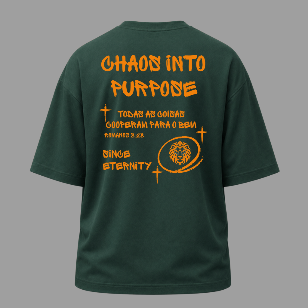 Camiseta Oversized Cristã Romanos 8:28 | Kyrios Club