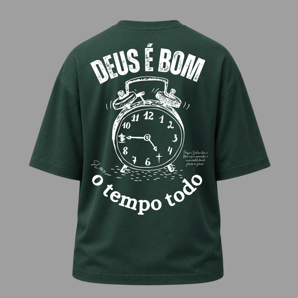 Camiseta Oversized Cristã Salmos 100:5 | Kyrios Club