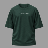 Camiseta Oversized Cristã 2 Timóteo 2:12 | Kyrios Club
