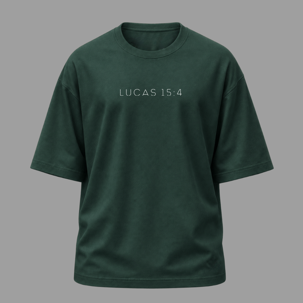 Camiseta Oversized Cristã Lucas 15:4 | Kyrios Club