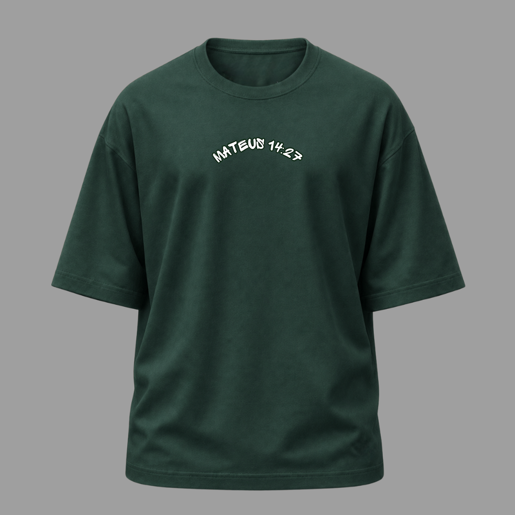 Camiseta Oversized Cristã Mateus 14:27 | Kyrios Club