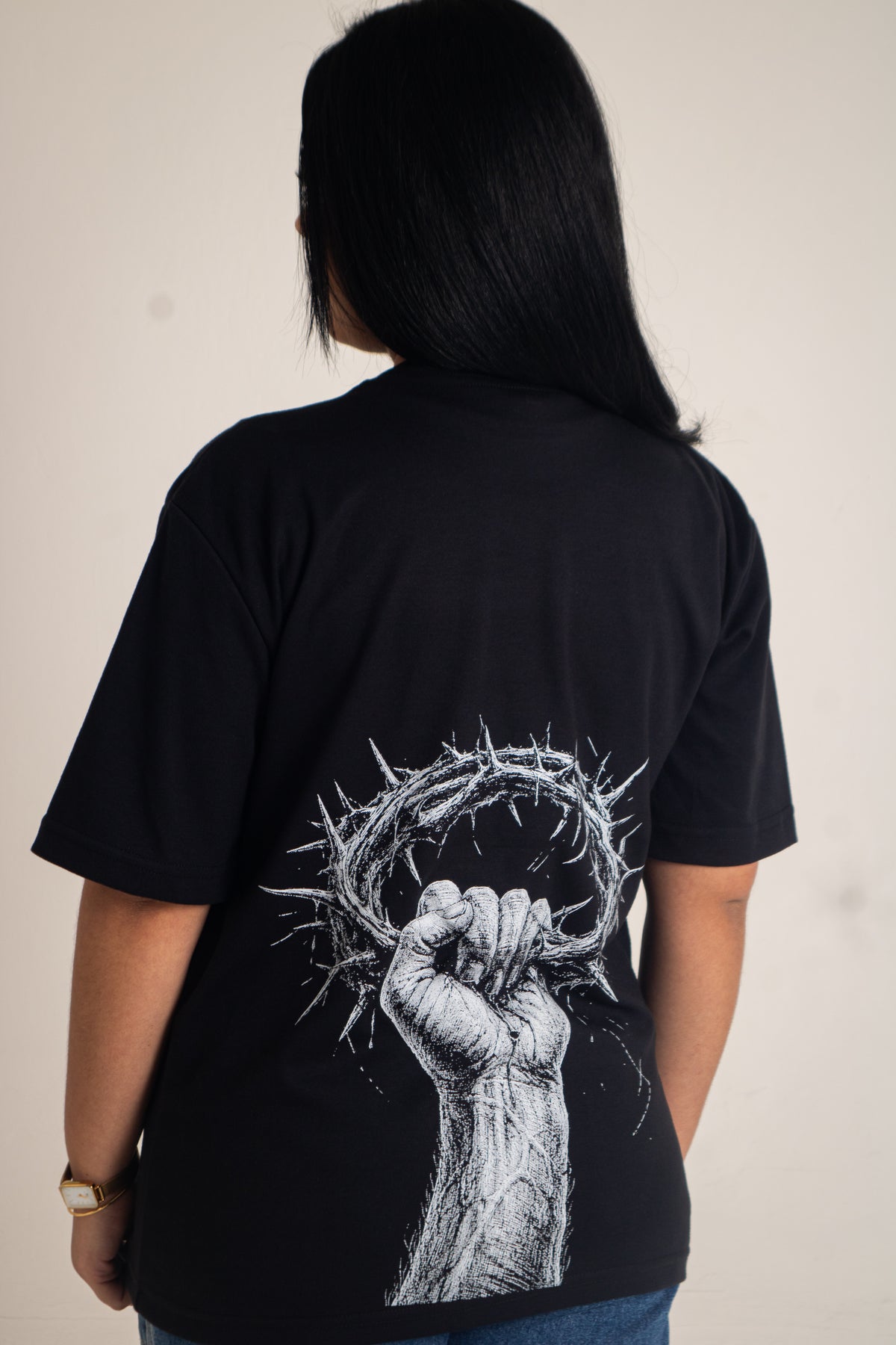 Camiseta Oversized CORONA SPINEA (A Realeza) - Mateus 27-29