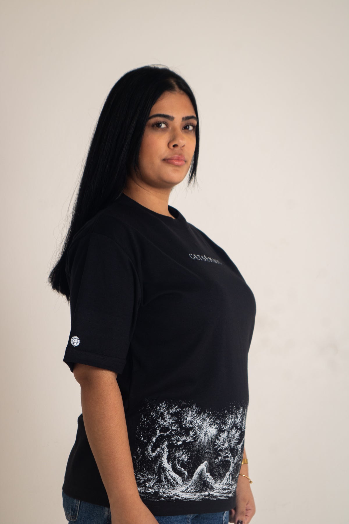 Camiseta Oversized GETSÊMANI (A Entrega) - Mateus 26:39