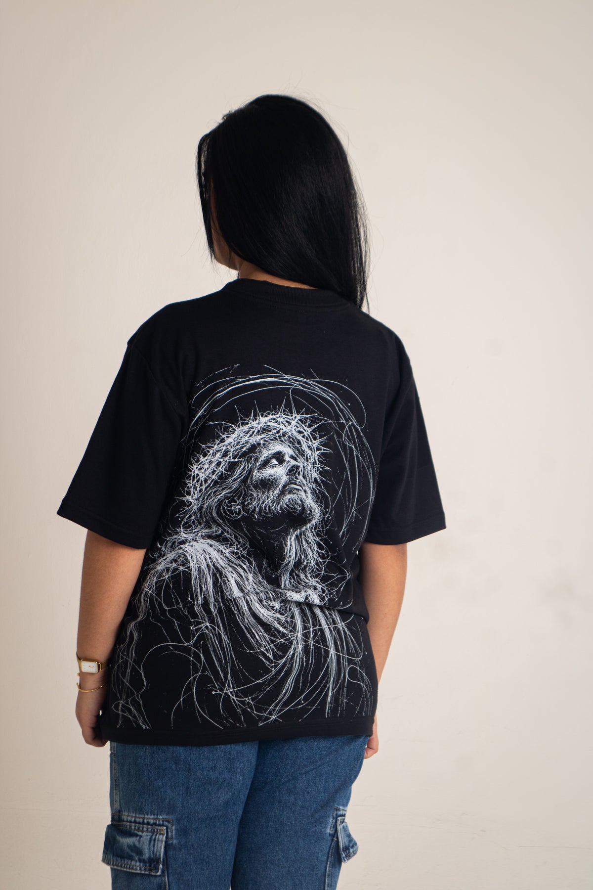 Camiseta Oversized ECCE HOMO (A Humilhação) - João 19:5