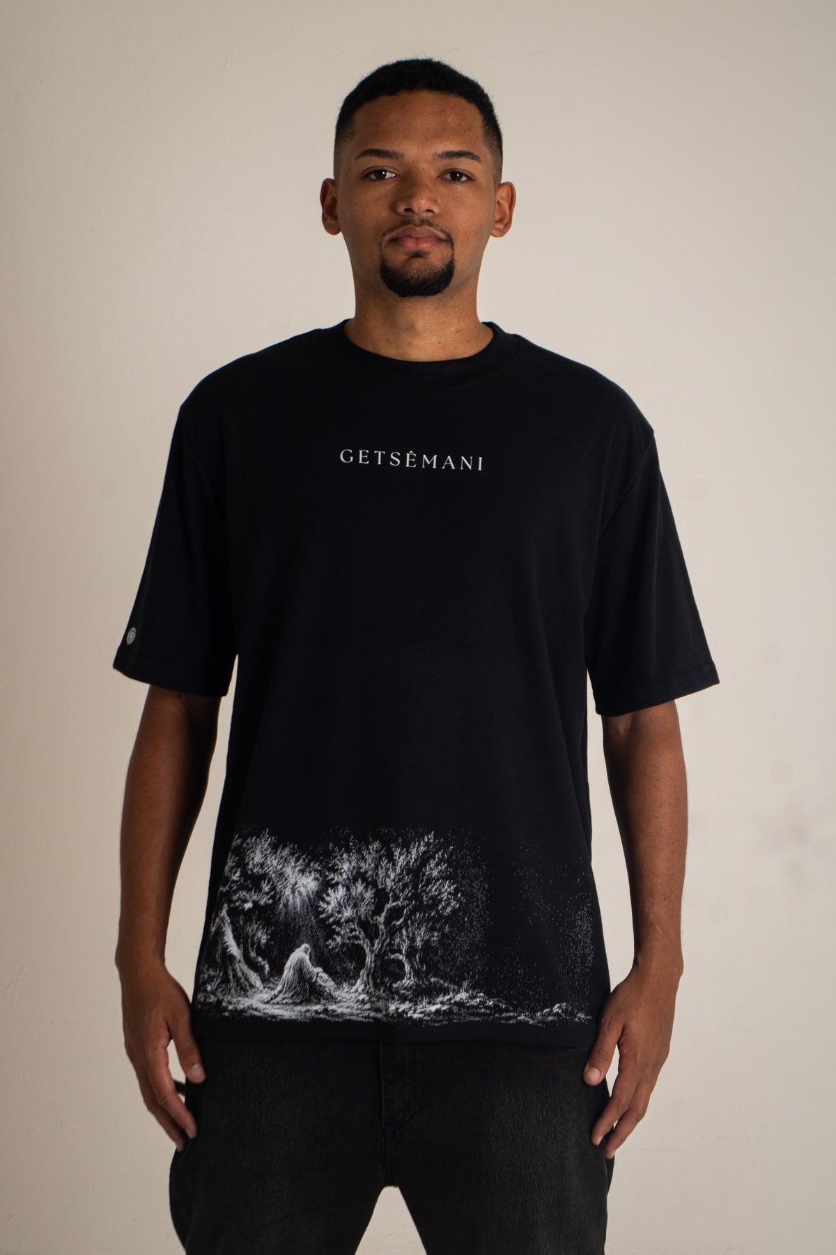 Camiseta Oversized GETSÊMANI (A Entrega) - Mateus 26:39